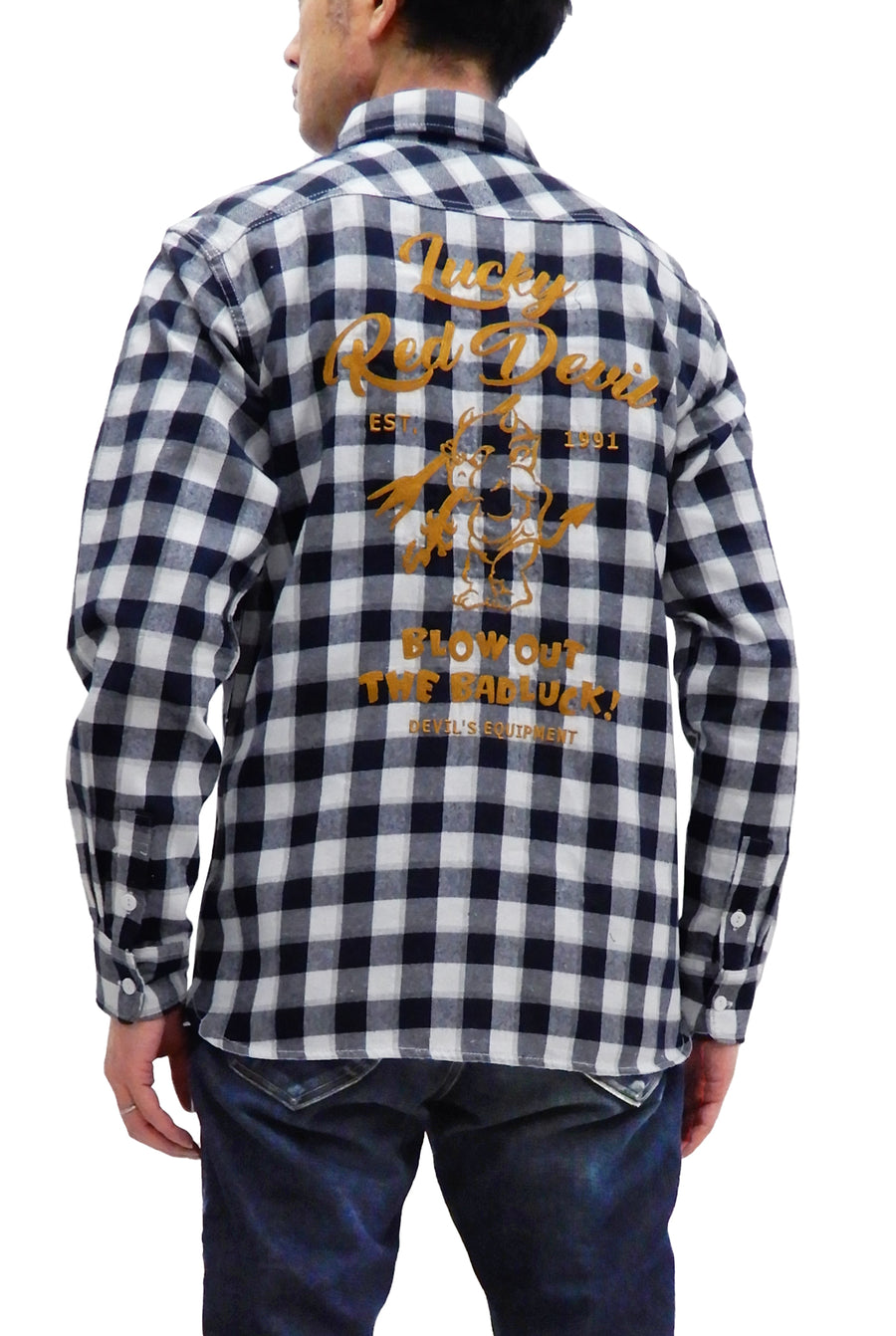 Tedman Custom Embroidered Plaid Flannel Shirt Men's Long Sleeve 
