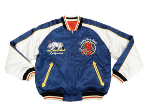 Tedman Sukajan Jacket Men's Reversible Embroidered Souvenir Jacket TSK-055 Blue/Red