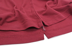 Tedman Polo Shirt Men's Short Sleeve Dry Pique Graphic Polo Shirt TSPS-139D Wine