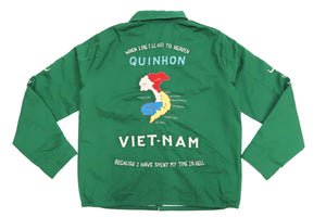 Tailor Toyo Jacket Men's US Military Embroidered Vietnam War Souvenir Tour Jacket TT15178 145 Green
