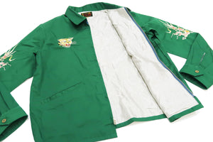 Tailor Toyo Jacket Men's US Military Embroidered Vietnam War Souvenir Tour Jacket TT15178 145 Green