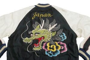 Tailor Toyo Jacket Men's Sukajan Japanese Souvenir Jacket Dragon Head x Japan Map Embroidery TT15273-119