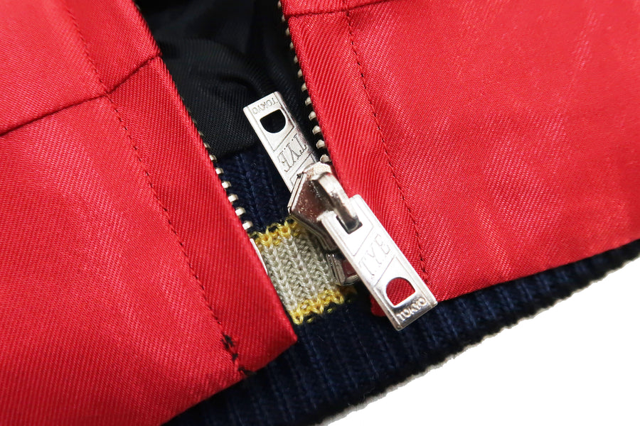 Tailor Toyo Jacket Men's Sukajan Japanese Souvenir Jacket Dragon Head x Japan Map Embroidery TT15273-119