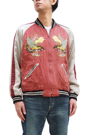 KOSHO & CO. Jacket Tailor Toyo Sukajan Men's Japanese Souvenir Jacket Japan Map Embroidery x Cherry Blossoms & Eagle Print TT15277 TT15277-125