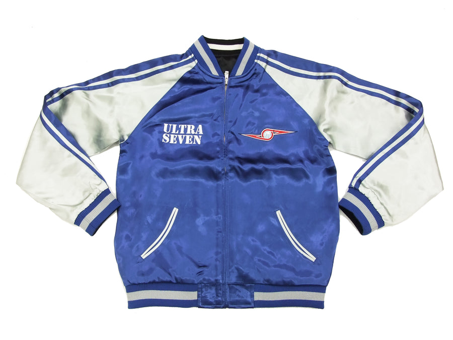 Hanatabi Gakudan Men's Japanese Souvenir Jacket Ultra Seven Ultra Hawk No.1 Sukajan Script ULSJ-011
