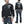 Load image into Gallery viewer, Tedman Men&#39;s Casual Zip-Up Track Jacket with Lucky Devil Graphic WSBJS-100 Black
