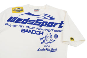 Tedman T-shirt Men's Kaminari WedsSport Lucky Devil Graphic Short Sleeve Tee WSBT-01 Off-White