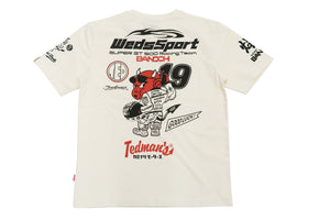 Tedman T-shirt Men's Kaminari WedsSport Lucky Devil Graphic Short Sleeve Tee WSBT-02 Off-White