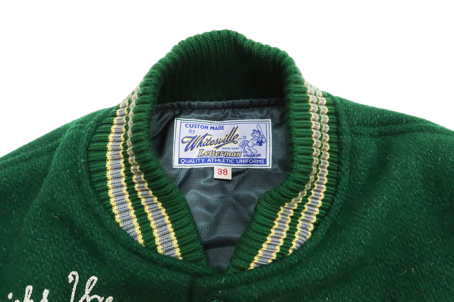 Green Varsity Jacket Custom Letterman Jacket for Men and 