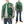 Whitesville Varsity Jacket Men's Letterman Jacket Melton x Leather Award Jacket WV15166 WV15166-145 Green x Gray MAVERICKS