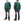 Whitesville Plain Sweatshirt Men's Loop-wheeled V-Insert Vintage Style WV67728 145 Green