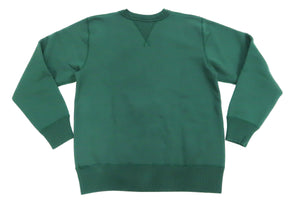 Whitesville Plain Sweatshirt Men's Loop-wheeled V-Insert Vintage Style WV67728 145 Green