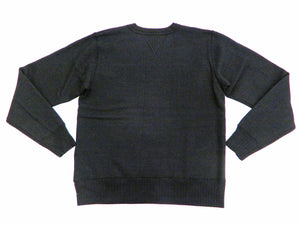 Whitesville Plain Sweatshirt Men's Loop-wheeled V-Insert Vintage Style WV67728 Black