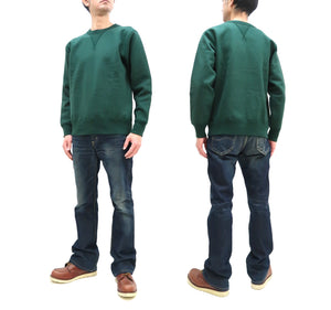 Whitesville Plain Sweatshirt Men's Loop-wheeled V-Insert Vintage Style WV67728 145 Green