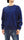 Whitesville Plain Sweatshirt Men's Loop-wheeled V-Insert Vintage Style WV67728 Navy-Blue