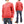 Whitesville Plain Sweatshirt Men's Loop-wheeled V-Insert Vintage Style WV67728 Red