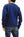 Whitesville Plain Sweatshirt Men's Loop-wheeled V-Insert Vintage Style WV67728 Navy-Blue