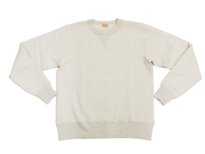 Whitesville Plain Sweatshirt Men's Loop-wheeled V-Insert Vintage Style WV67728 Oatmeal