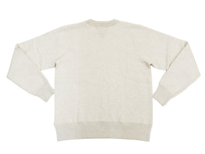 Whitesville Plain Sweatshirt Men's Loop-wheeled V-Insert Vintage Style WV67728 Oatmeal