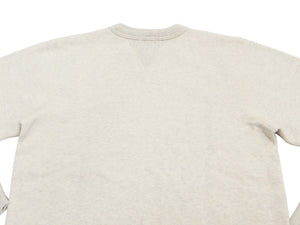 Whitesville Plain Sweatshirt Men's Loop-wheeled V-Insert Vintage Style WV67728 Oatmeal