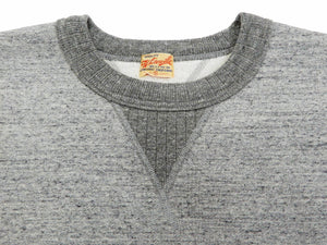 Whitesville Plain Sweatshirt Men's Loop-wheeled V-Insert Vintage Style WV67728 Heather-Gray