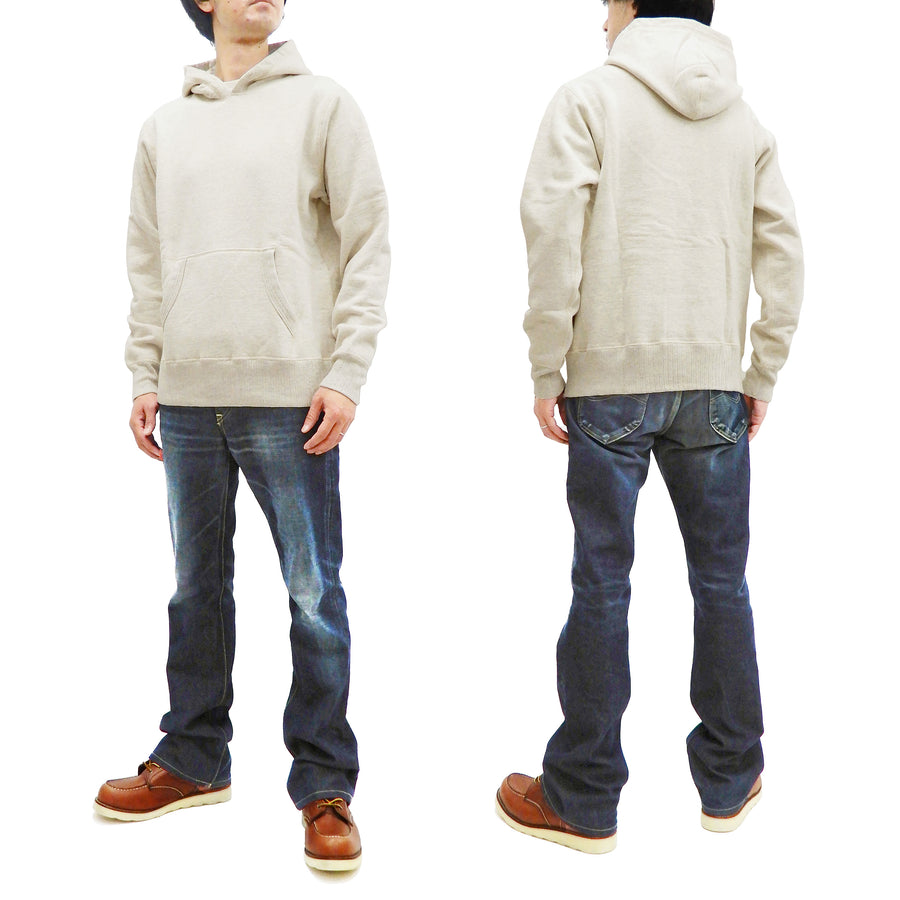 Whitesville Plain Pullover Hoodie Men's Solid Color Hooded Sweatshirt WV67729 Oatmeal