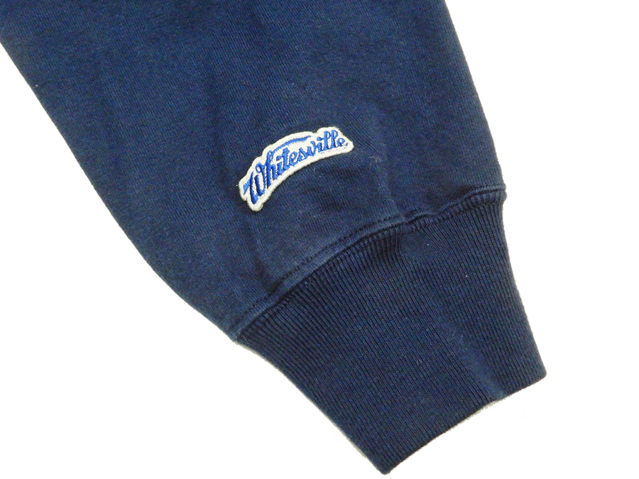 Whitesvill Plain T-shirt Men's Heavyweight Long Sleeve Pocket Tee WV68849 128 Dark-Blue