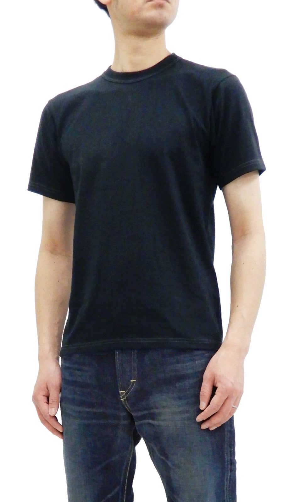 Whitesvill Men's 2-Pack Plain T-shirt Short Sleeve Tee Toyo Enterprises WV73544 Black