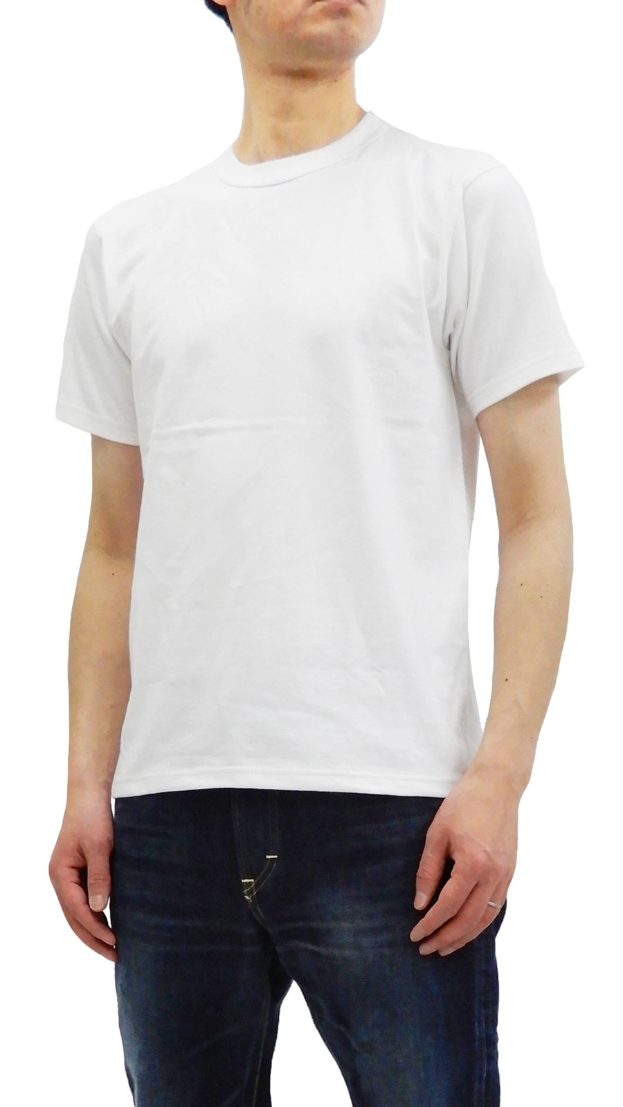 Whitesvill Men's 2-Pack Plain T-shirt Short Sleeve Tee Toyo Enterprises WV73544 Off-White