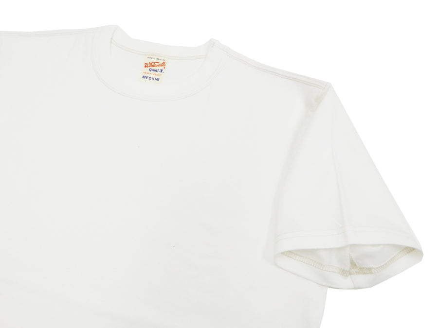 Whitesville 2-Pack T-shirts Men's Plain Short Sleeve Loopwheeled Tees by Toyo Enterprises WV73544 105 Off-White