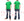 Whitesvill Plain T-shirt with Rib Side Panels Men's Heavyweight Short Sleeve Tee WV78930 144 Kelly-Green