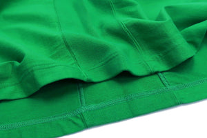 Whitesvill Plain T-shirt with Rib Side Panels Men's Heavyweight Short Sleeve Tee WV78930 144 Kelly-Green