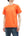 Whitesvill Plain T-shirt with Rib Side Panels Men's Heavyweight Short Sleeve Tee WV78930 159 Orange
