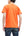 Whitesvill Plain T-shirt with Rib Side Panels Men's Heavyweight Short Sleeve Tee WV78930 159 Orange
