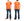 Whitesvill Plain T-shirt with Rib Side Panels Men's Heavyweight Short Sleeve Tee WV78930 159 Orange