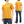 Whitesvill Plain T-shirt with Rib Side Panels Men's Heavyweight Short Sleeve Tee WV78930 156 Gold