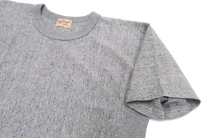 Whitesvill Plain T-shirt with Rib Side Panels Men's Heavyweight Short Sleeve Tee WV78930 113 Heather-Gray