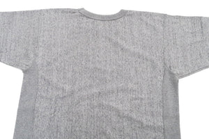 Whitesvill Plain T-shirt with Rib Side Panels Men's Heavyweight Short Sleeve Tee WV78930 113 Heather-Gray