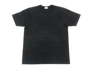 Whitesvill T-Shirt Men's Plain Pocket T Shirt Heavyweight Short Sleeve Tee WV78932 119 Black