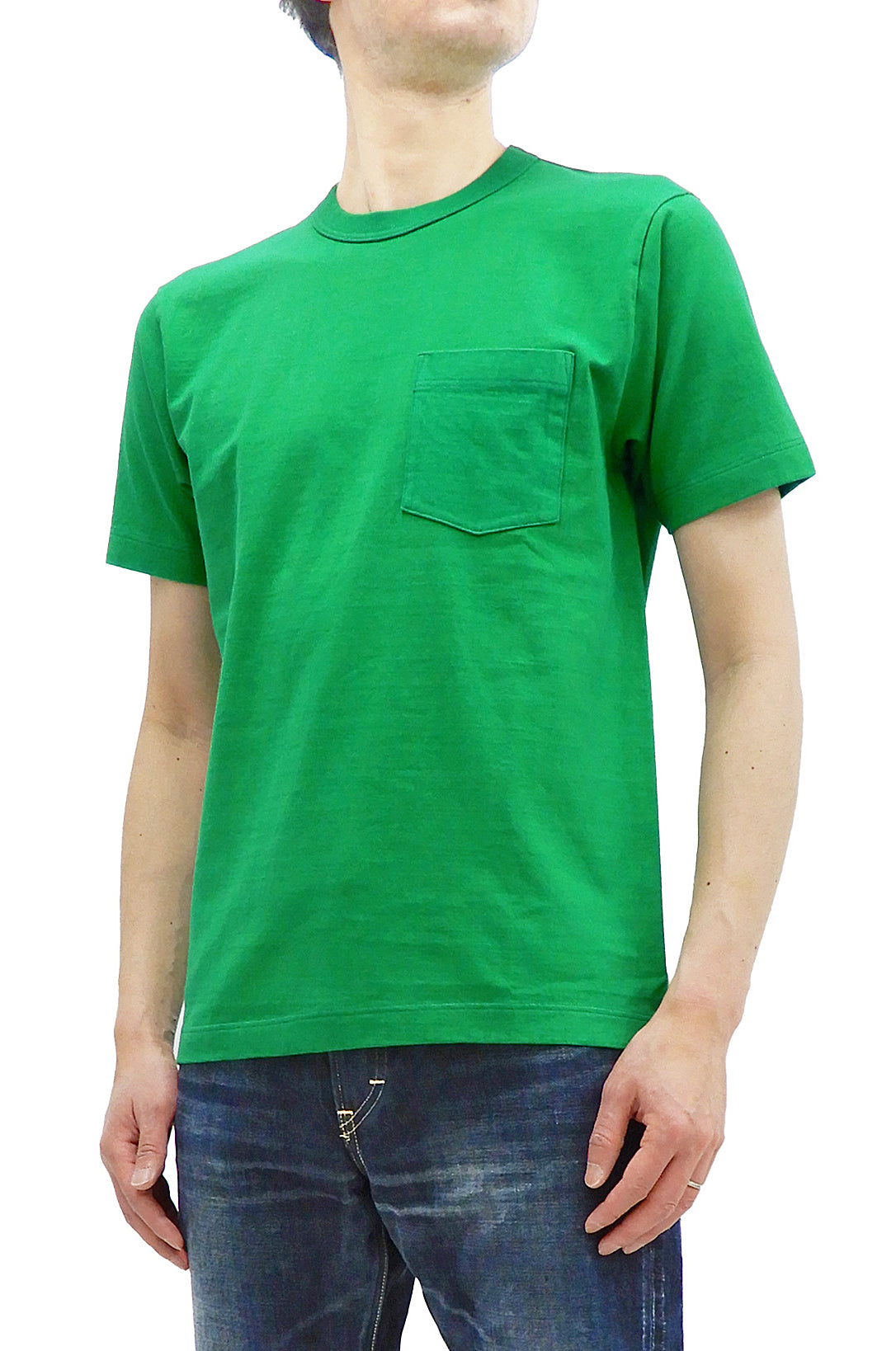 Whitesvill T-Shirt Men's Plain Pocket T Shirt Heavyweight Short Sleeve Tee  WV78932 144 Kelly-Green