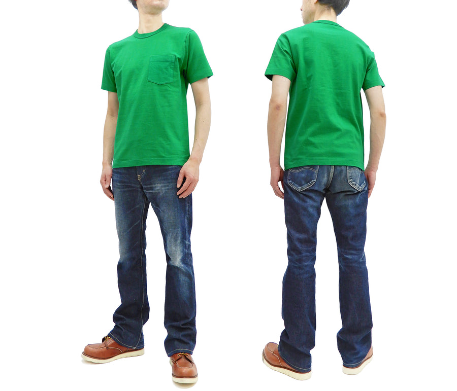 Whitesvill T-Shirt Men's Plain Pocket T Shirt Heavyweight Short Sleeve Tee WV78932 144 Kelly-Green