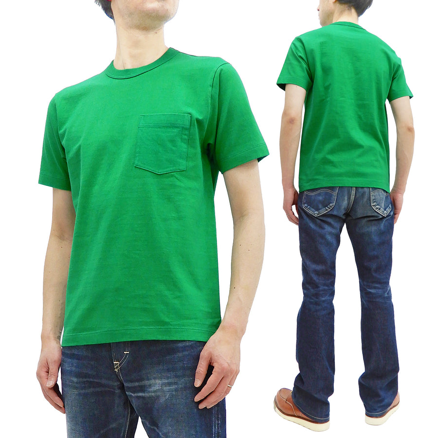 Whitesvill T-Shirt Men's Plain Pocket T Shirt Heavyweight Short Sleeve Tee WV78932 144 Kelly-Green