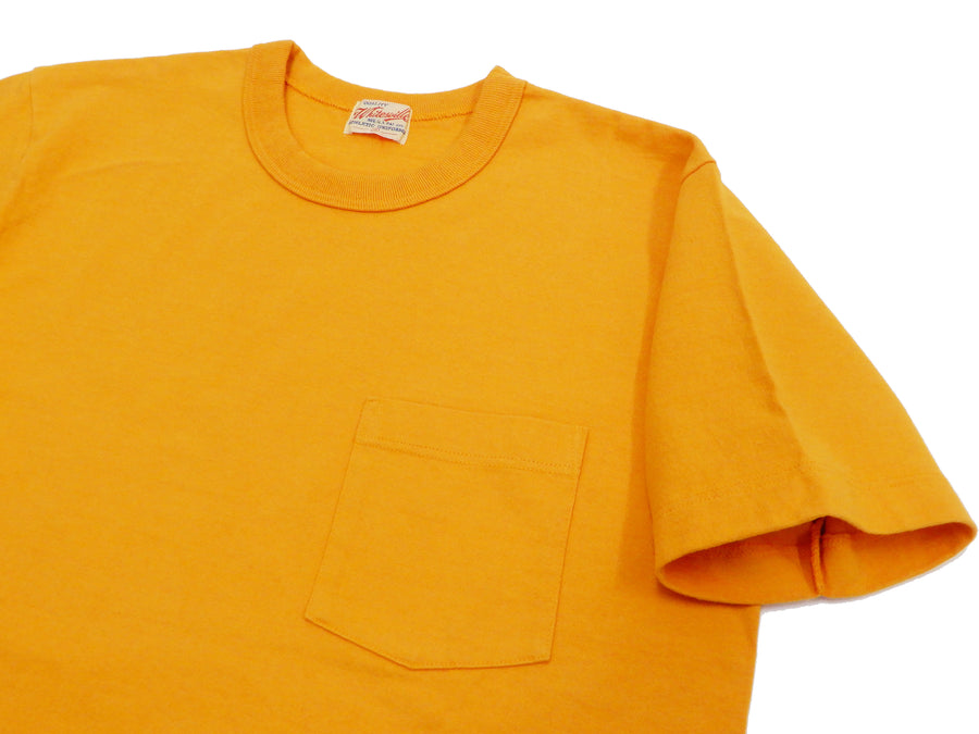 Whitesvill T-Shirt Men's Plain Pocket T Shirt Heavyweight Short Sleeve Tee WV78932 156 Gold