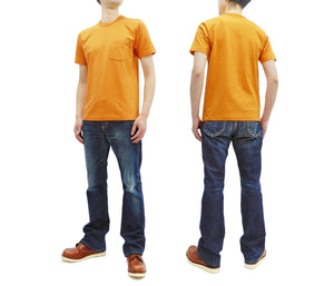 Whitesvill T-Shirt Men's Plain Pocket T Shirt Heavyweight Short Sleeve Tee WV78932 156 Gold