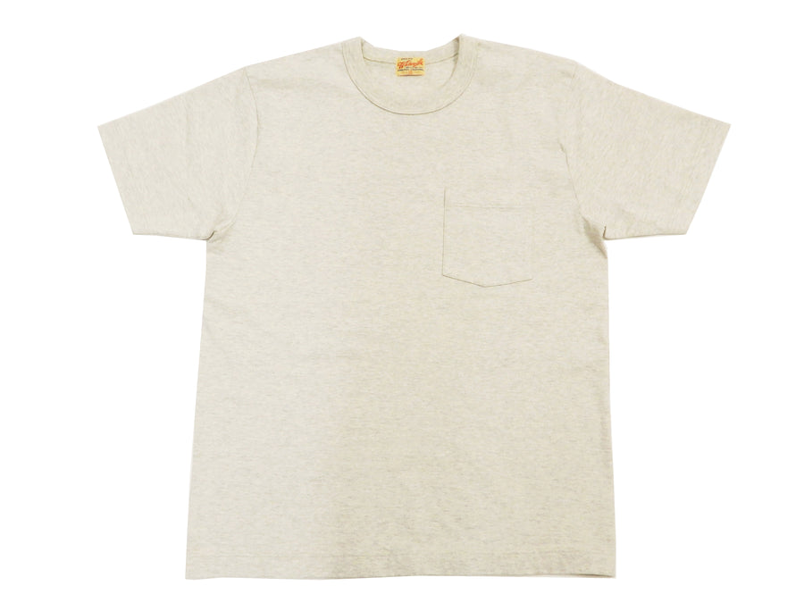 Whitesvill T-Shirt Men's Plain Pocket T Shirt Heavyweight Short Sleeve Tee WV78932 131 Oatmeal